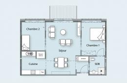 Plan standard 2 chambres (2018)